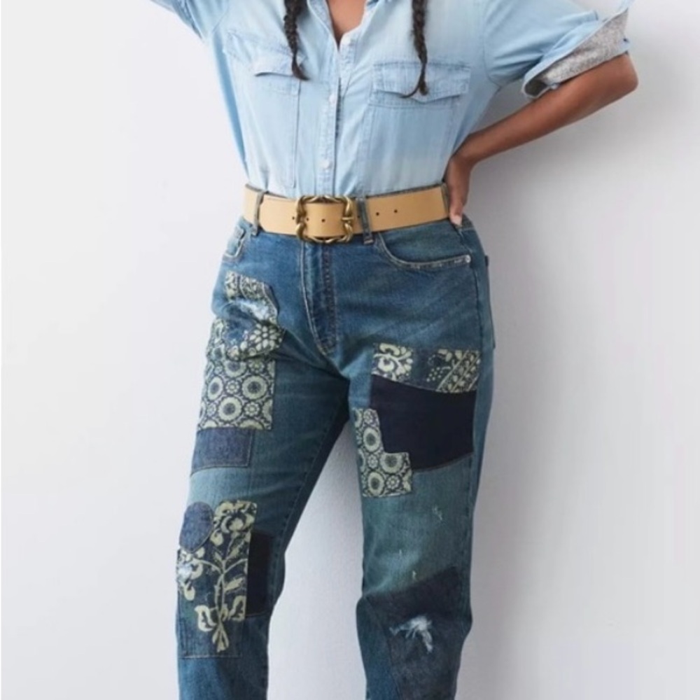 Women's Patchwork Jeans